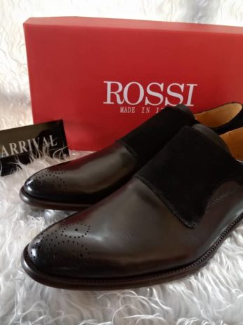 ROSSI LEATHER DOUBLE STRAP MONK SHOE